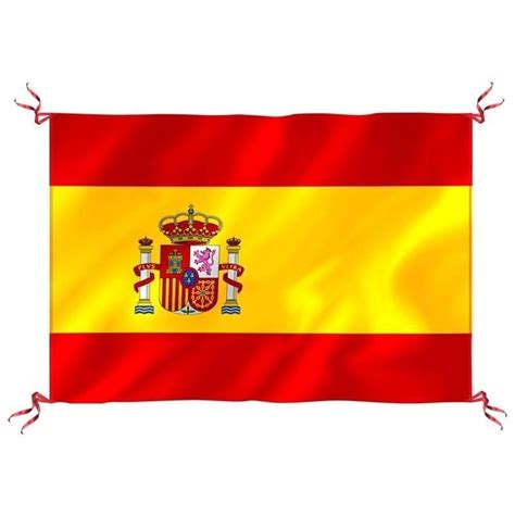 Bandera España con escudo para balcón. 130x90cm. La Tienda de España