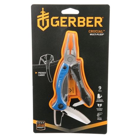 Gerber Crucial Pocket Multi Tool (Blue) - Walmart.com - Walmart.com