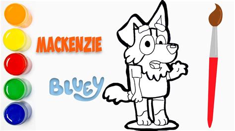 Bluey Coloring Pages Mackenzie | Images and Photos finder