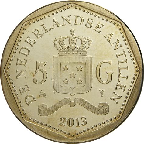 5 Gulden - Willem-Alexander / Beatrix (Curacao flag) - Netherlands ...