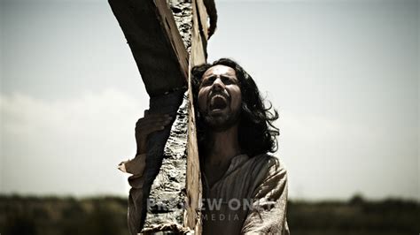 Jesus Carrying The Cross And Crying Out - Stock Photos | Pearl