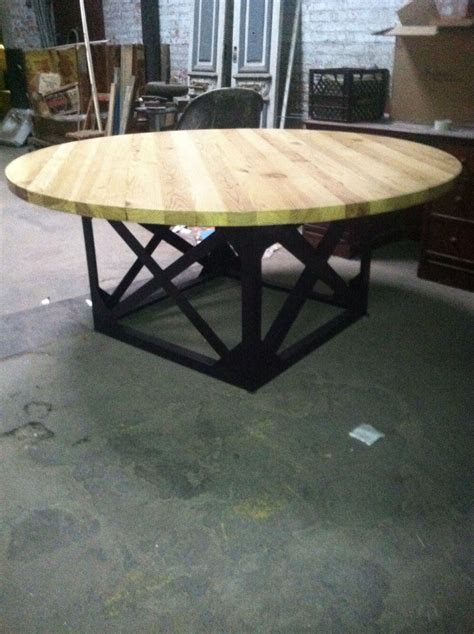 Metal base wood top | Dining table, Home decor, Decor