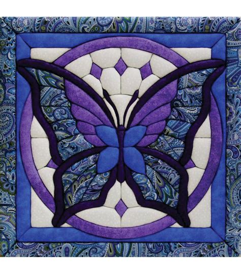 Butterfly Quilt Magic Kit 12"X12" | JOANN | Butterfly quilt pattern, Art quilts, Crazy quilts