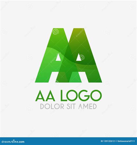 The AA Logo with Striking Colors and Gradations, Modern and Simple for Industrial, Retail ...