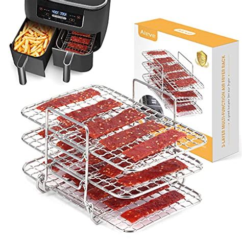 AIEVE Air Fryer Rack for Ninja Dual Air Fryer, 304 Stainless Steel ...