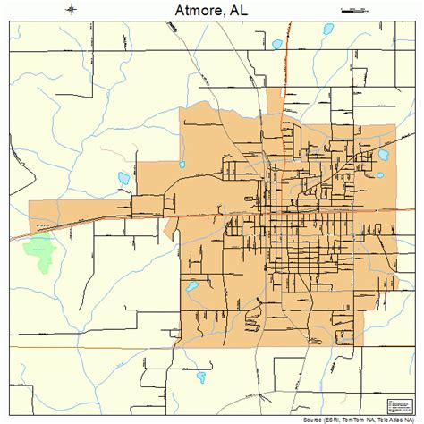 Atmore Alabama Street Map 0103004