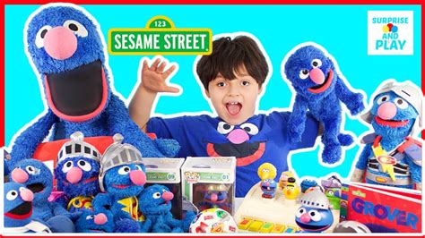 Grover Sesame Street Toys Collection - YouTube