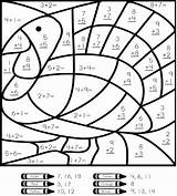 2nd Grade Math Color By Number Coloring Pages sketch template