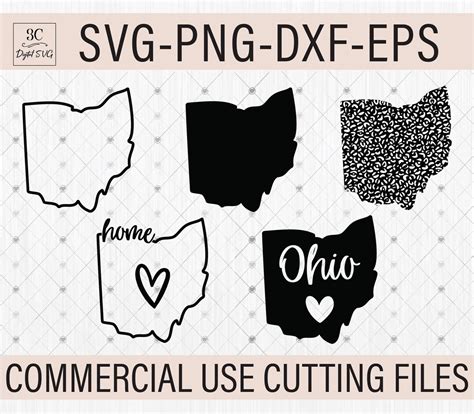 Ohio SVG Bundle, Ohio Outline Clipart, Ohio Shirt Svg, Ohio State Svg ...