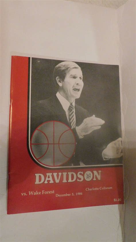 THE DAVIDSON COLLEGE BASKETBALL PROGRAMDECEMBER 5198456 PAGES : Free ...