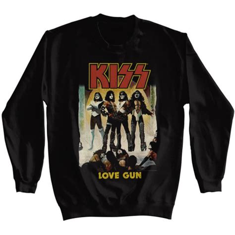 KISS Love Gun Album Cover Men's Unisex Crewneck Sweatshirt