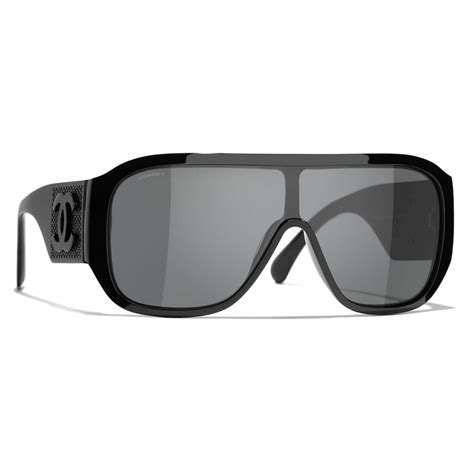 Chanel - Round Sunglasses - Black Gray - Chanel Eyewear - Avvenice