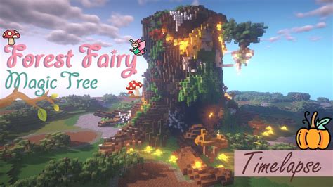 Forest Fairy Magic Tree 🍄 Minecraft Timelapse - YouTube