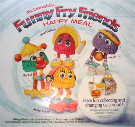 McDonald’s Happy Meal Toys June 1991 – Funny Fry Friends – Kids Time