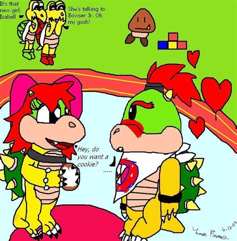 Bowser Jr. and Isabell - Nintendo Fan Art (6669306) - Fanpop