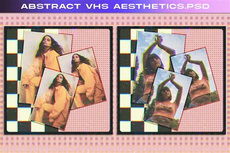 Abstract VHS Aesthetics Template - Design Cuts