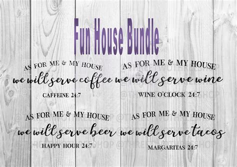 As for Me and My House Bundle Svg Bundle Home Decor Svg - Etsy