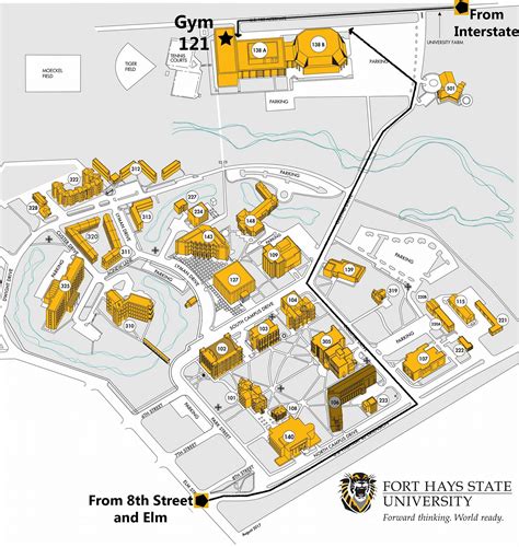 Fort Hays State University Campus Map - Oconto County Plat Map