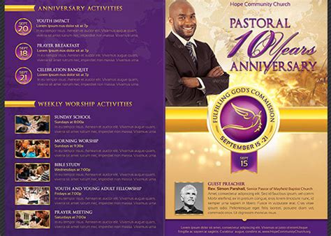 Pastor Appreciation Banquet Program Template - vrogue.co