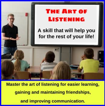 The Art of Listening (lesson, posters, exercise, games and activities)