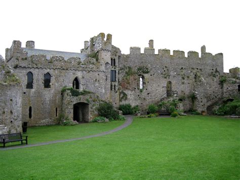 Manorbier - castle - Ancient and medieval architecture Castle Pictures ...