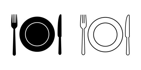 Dinner Plate Icon Vector Art, Icons, and Graphics for Free Download