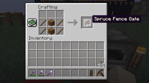 How To Make Spruce Fence Gate: Minecraft Recipe