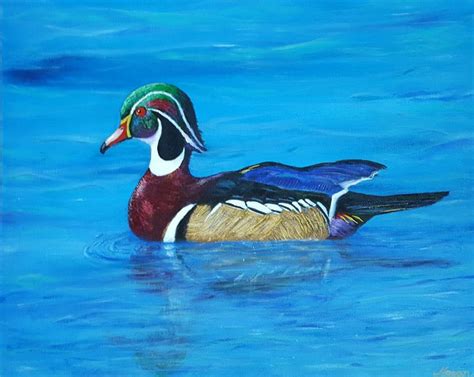 The Regal Wood Duck - J.A.Logan Art - Paintings & Prints, Animals, Birds, & Fish, Birds, Ducks ...