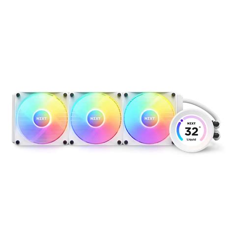 NZXT Kraken Elite 360 White RGB Fans AIO Cooler | Falcon Computers