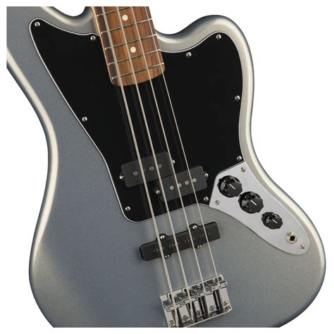 Fender Standard Jaguar Bass PF, Ghost Silver at Gear4music