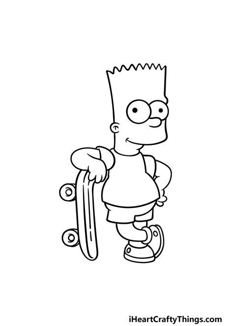 Bart Simpson Drawing Step By Step