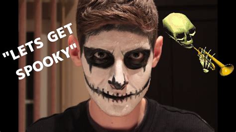 Spooky Scary Skeleton Makeup Tutorial! - YouTube