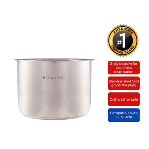 Instant Pot Stainless Steel Inner Pot (8 QT) - Instant Pot Singapore