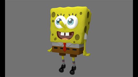 A 3D SpongeBob Blender Animation - YouTube