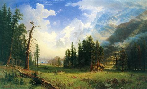 Mountain Landscape Painting by Albert Bierstadt | Pixels