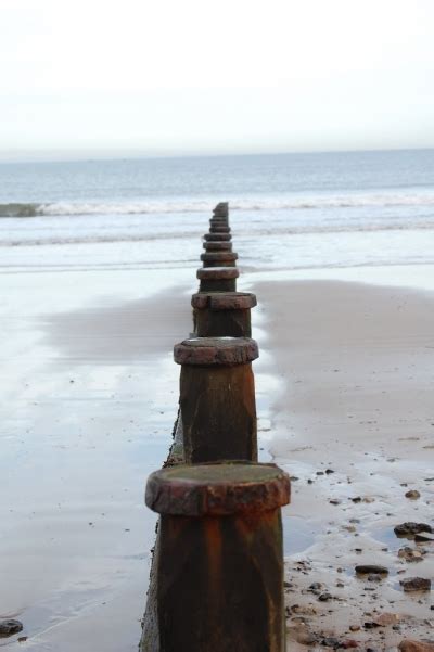 Redcar Granville Beach - Photo "One of the Wooden Groynes on Granville Beach, Redcar" :: British ...