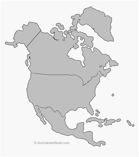 North America Outline Png Free Clipart North America - North America Continent Outline ...