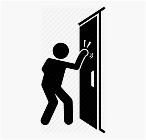 Knocking On Door Icon , Free Transparent Clipart - ClipartKey