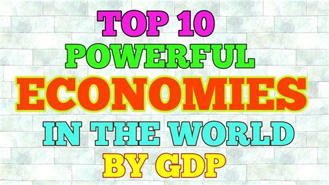 Top 10 powerful economies in the world by GDP 2017 - YouTube