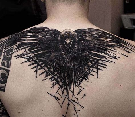 Three eyed crow tattoo by Alexey Moroz | Post 23433