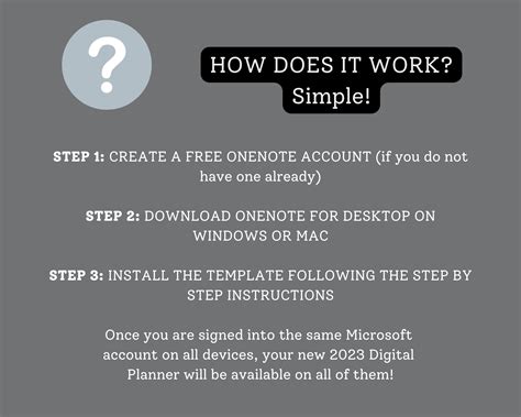 2023 Digital Planner for Microsoft Onenote Use in Windows - Etsy