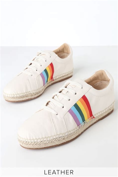 Splendid Sada - White Leather Sneakers - Espadrille Sneakers - Lulus