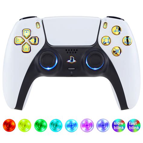 eXtremeRate 7 Colors 9 Modes Luminated Dpad Thumbsticks Share Home Face ...