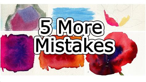 Watercolor Tips to Improve Paintings - 5 MORE Beginner Mistakes - YouTube