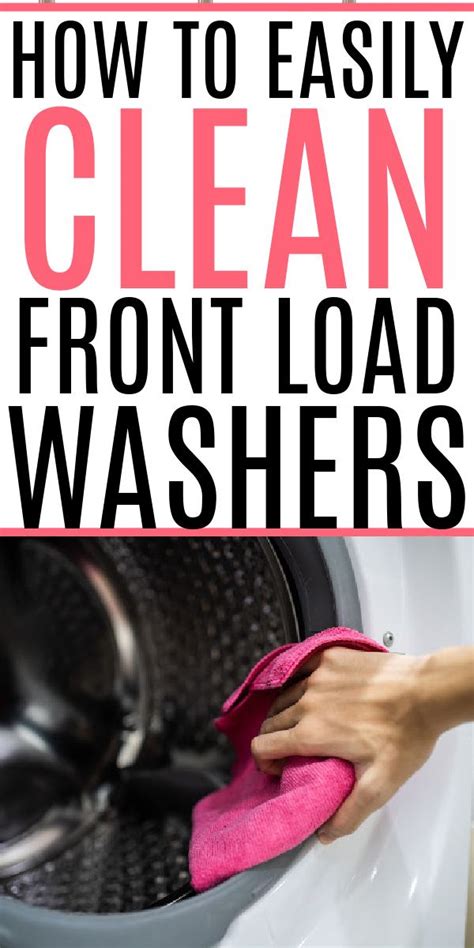 How to clean your front load washer – Artofit