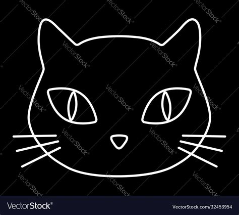 Cat head icon Royalty Free Vector Image - VectorStock