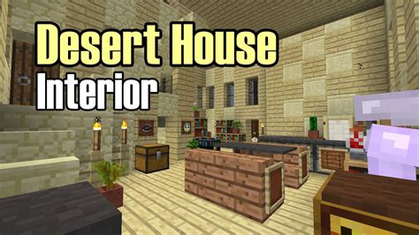 Minecraft Desert House Interior Design - YouTube