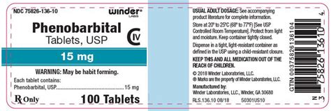 Phenobarbital (WINDER LABORATORIES, LLC): FDA Package Insert