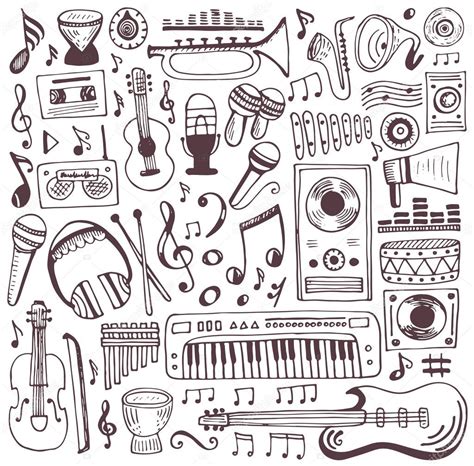 Music doodle collection — Stock Vector © Qilli #98292080