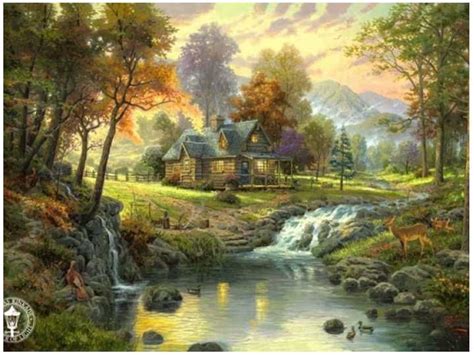 Mountain Retreat Classic - Thomas Kinkade | Thom@s Kink@de 2 | Art ...